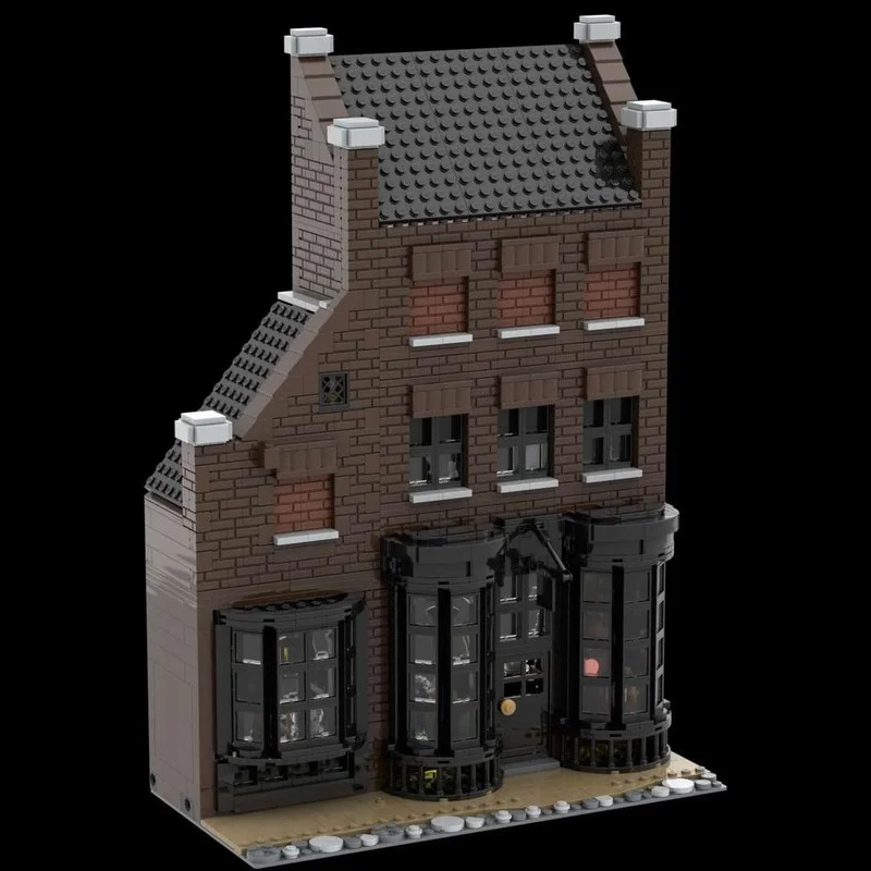 1746 قطعة MOC Borgin و Burkes هاري نموذج اللبنات هدية الكريسماس العمارة تجميع لتقوم بها بنفسك اللعب فكرة الطوب #4