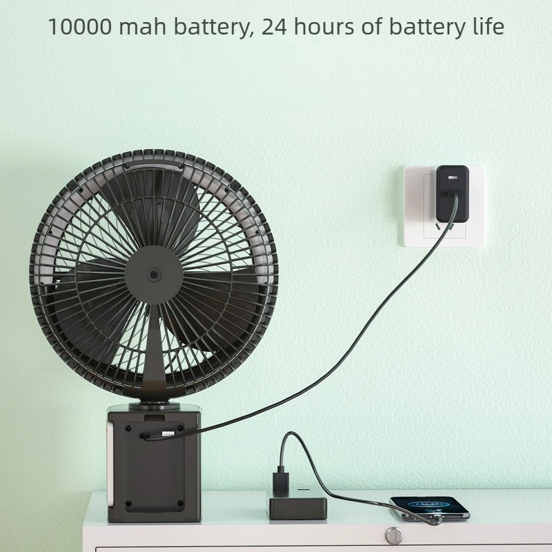 10 Inch Air Circulator Fan Telescopic Mist Oscillating Remote Timer Quiet Strong Wind for Home Desktop Floor Daily Use 서큘레이터