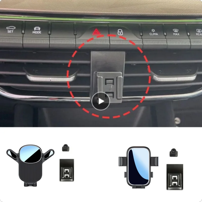 

Автомобильный держатель для телефона Skoda Octavia A8 2021 2022 2023 2024, подставка с фиксированным кронштейном, мобильная гравитационная связь, зарядка