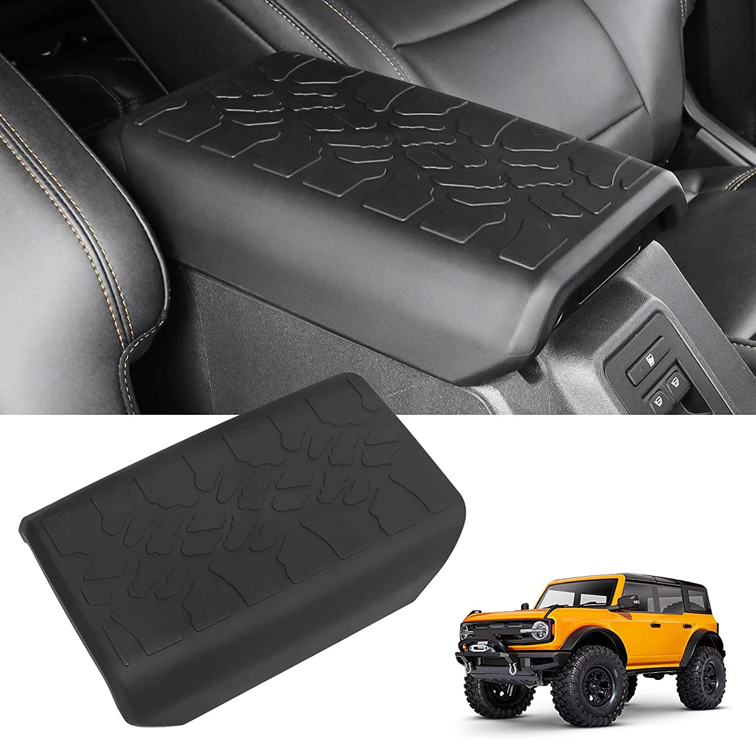 

Center Console Armrest Cover for Ford Bronco 2021 2022 2023 2&4 Door TPE Interior Arm Rest Protective Pad