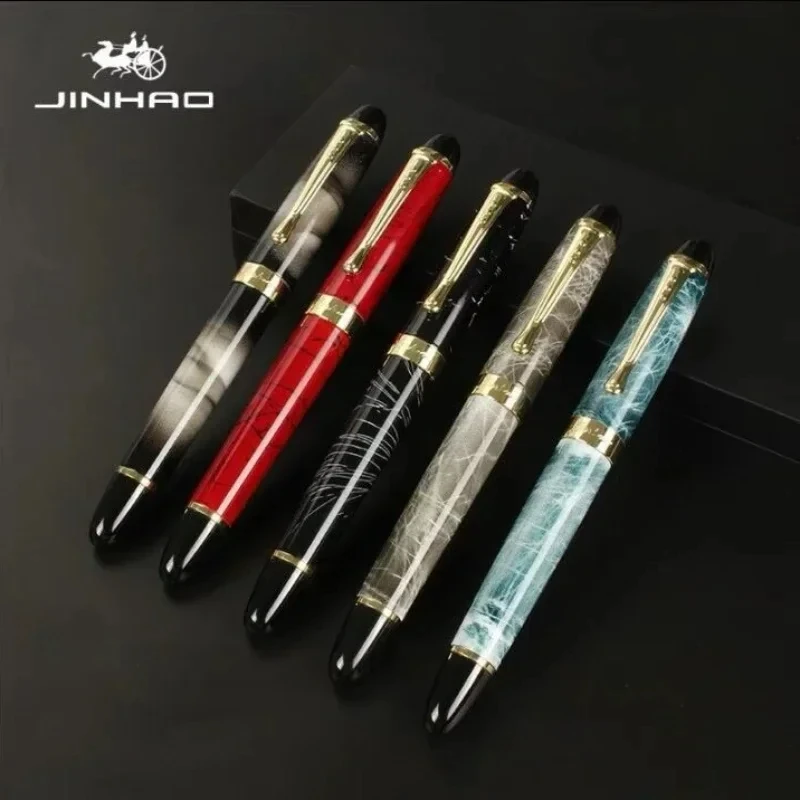 JINHAO X450 шариковые ручки 0,5 мм перо полностью металлический золотой зажим роскошный строительный подарок канцелярские принадлежности для офиса и школы