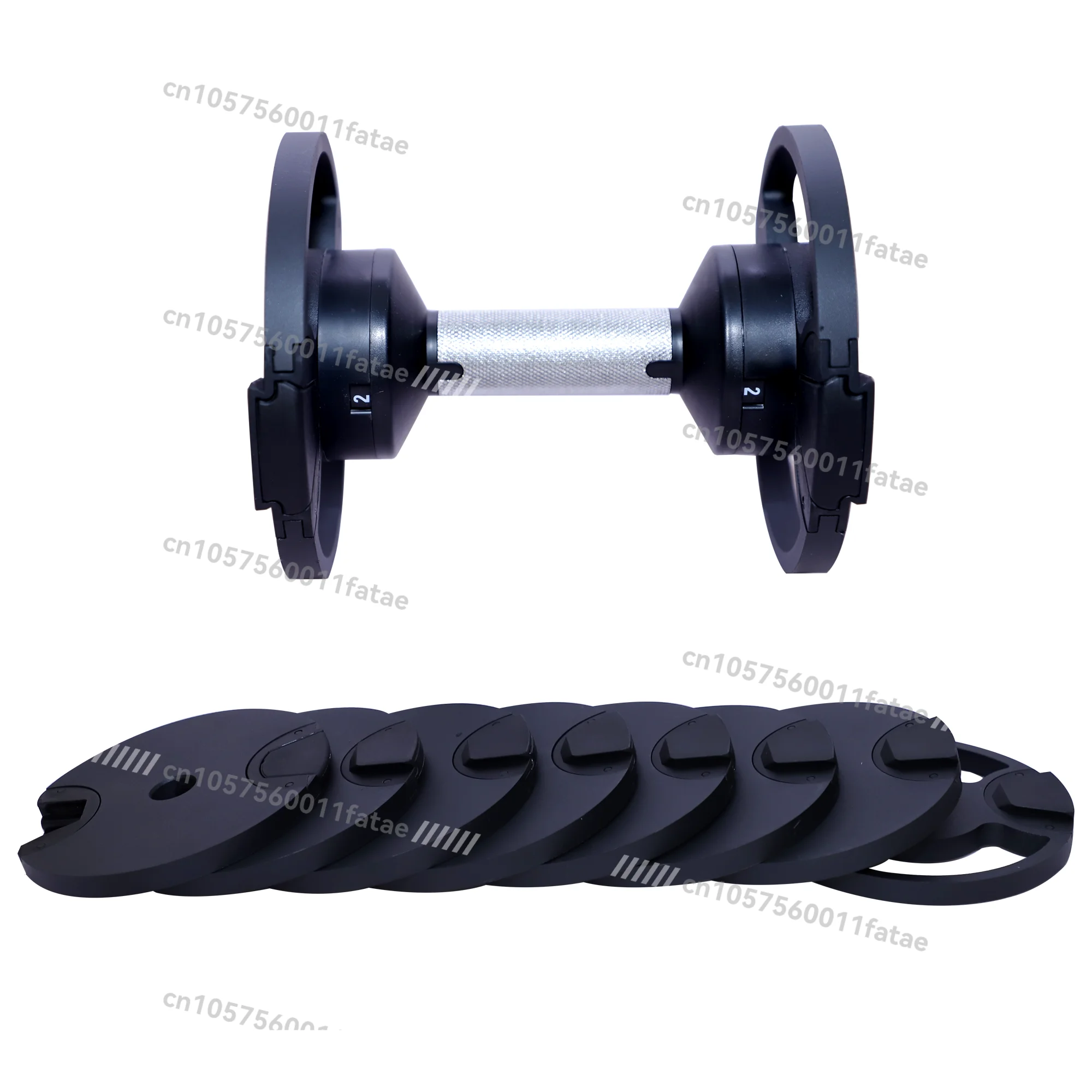 Dumbbell Adjustable Fitness Home Men's and Women's Solid Fast Pure Steel 2kg Automatic Paint Iron Set Weight