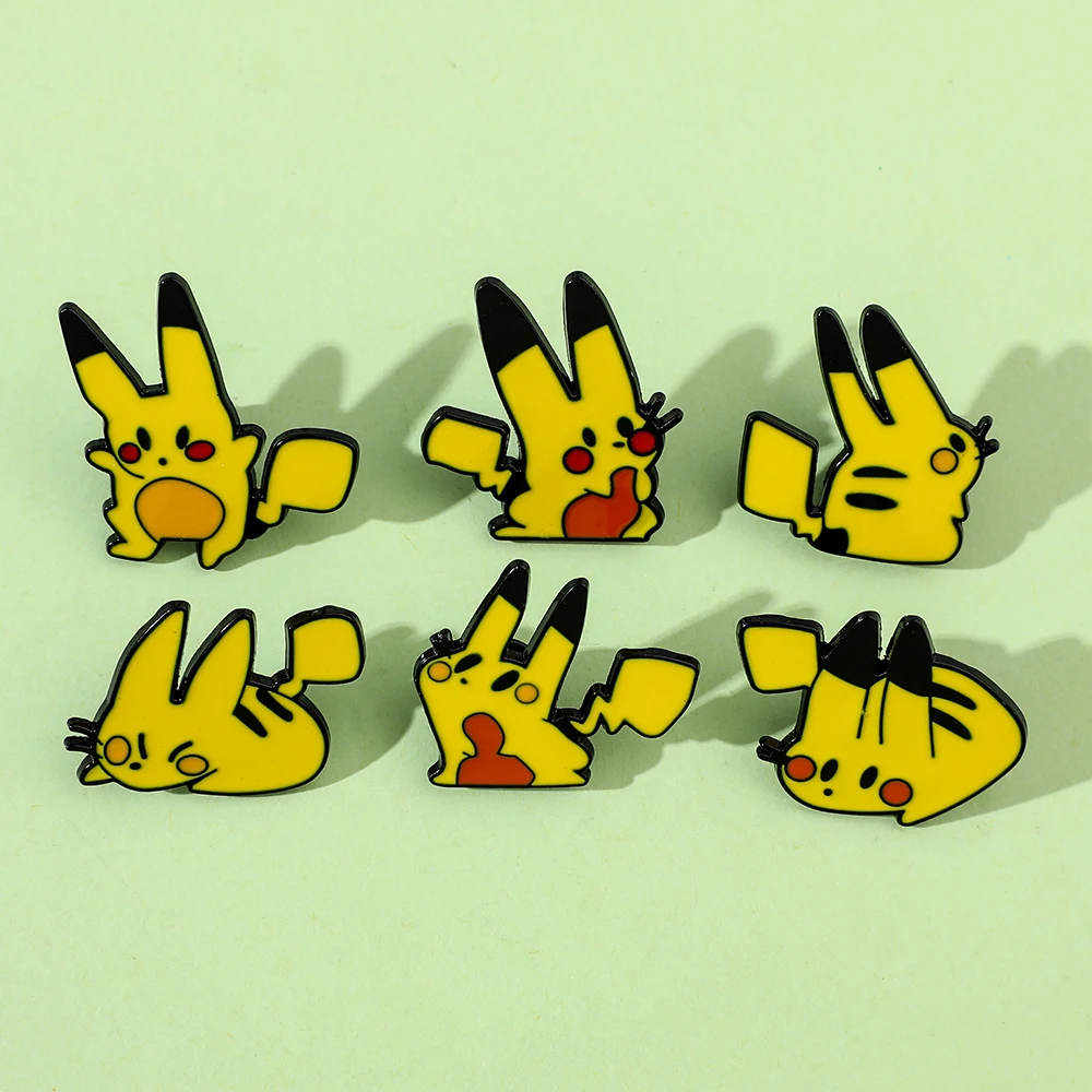 Cute Monster Cartoon Anime Enamel Pins Metal Lapel Brooch Badges for Backpack Collectible Gift for Fans