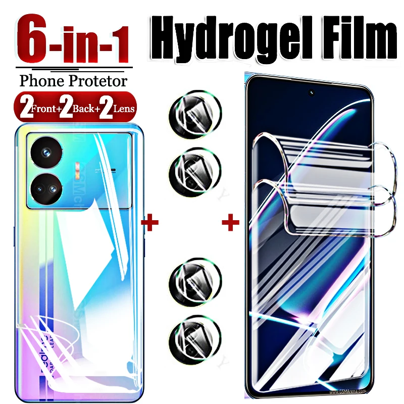 

6in1 Hydrogel Film Front Back Camera Lens Soft Glass Realmi GT Neo5 5se for Oppo Realme GT Neo 5 SE 240w 3 2t 2 Screen Protector