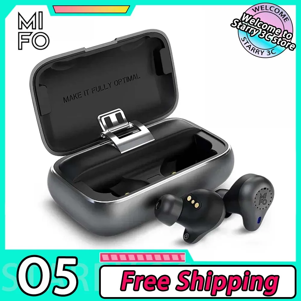 

Mifo O5² Bluetooth Earphone Waterproof Wireless Bluetooth Earbuds Noise Reduction In-Ear Earphones Hifi Apt-X Outdoor Gamer Gift