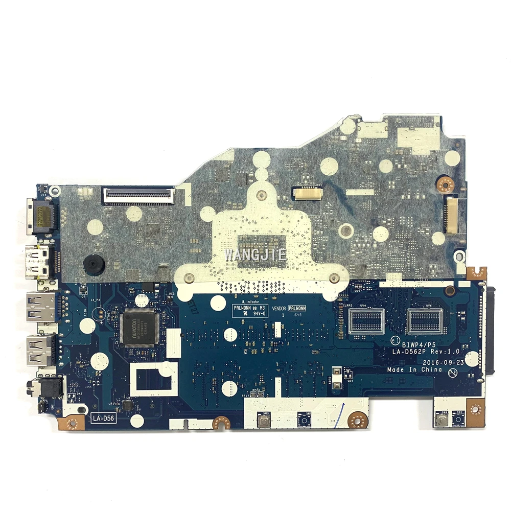 5B20M41058 BIWP4 P5 LA-D562P For Lenovo Ideapad 110-15ISK Laptop Motherboard SR2EU I3-6100U 4G RAM 100% Working