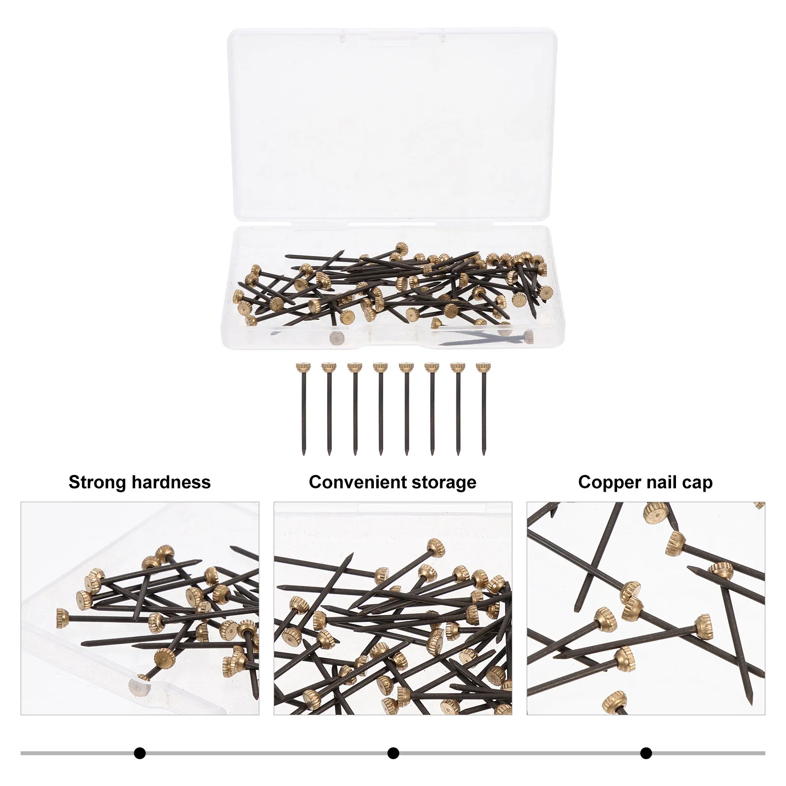 60Pcs Photo Frame Hanging Nails Set Wall Mounted Picture Hanger Hooks for Lightweight Art Paintings Ornaments Classroom