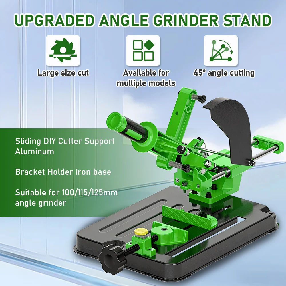 

Мини-держатель для угловой шлифовальной машины 45 ° Регулируемая многофункциональная подставка для угловой шлифовальной машины и настольной пилы