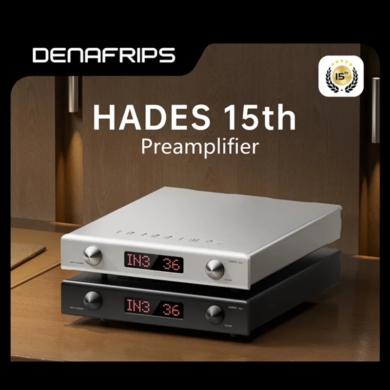 Denafrips HADES 15th Preamp True Balanced Class a Line Stage XLR RCA Input SNR 122dB Dynamic Range 121dB 110-240VAC 50/60Hz