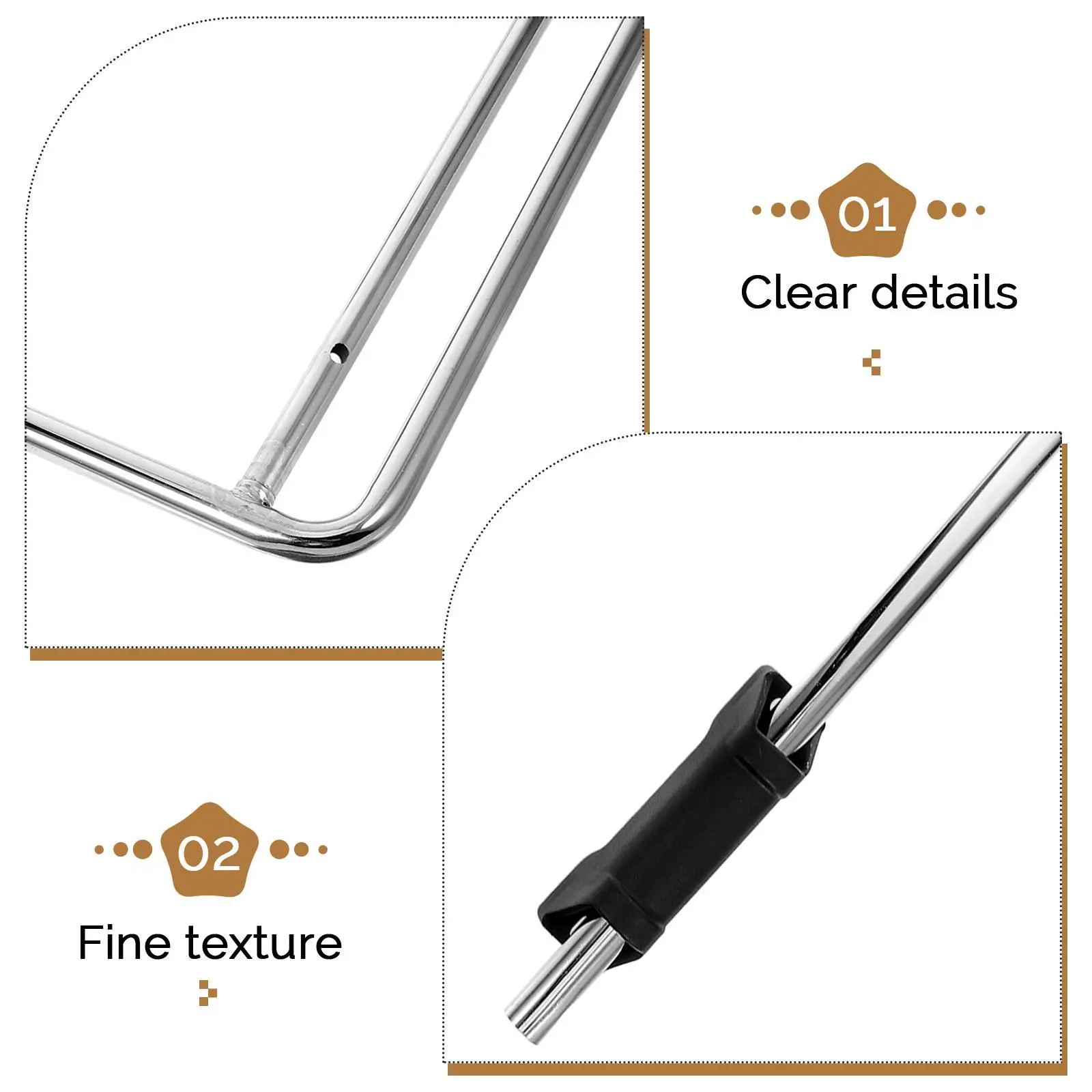 Office Chair Footrest Durable Steel Furniture Parts Adjustable Replacement Bracket For With Retractable Pedal Rest Attachment image 6