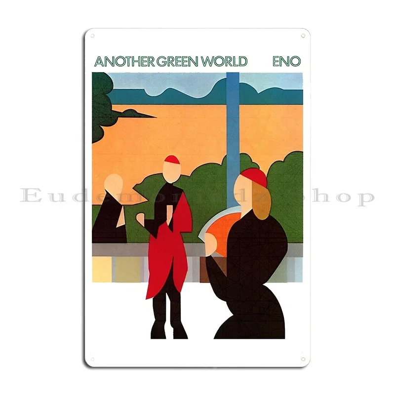 Brian Eno Another Green World Metal Sign Club Bar Iron Painting Vintage Wall Decor Tin Sign Poster