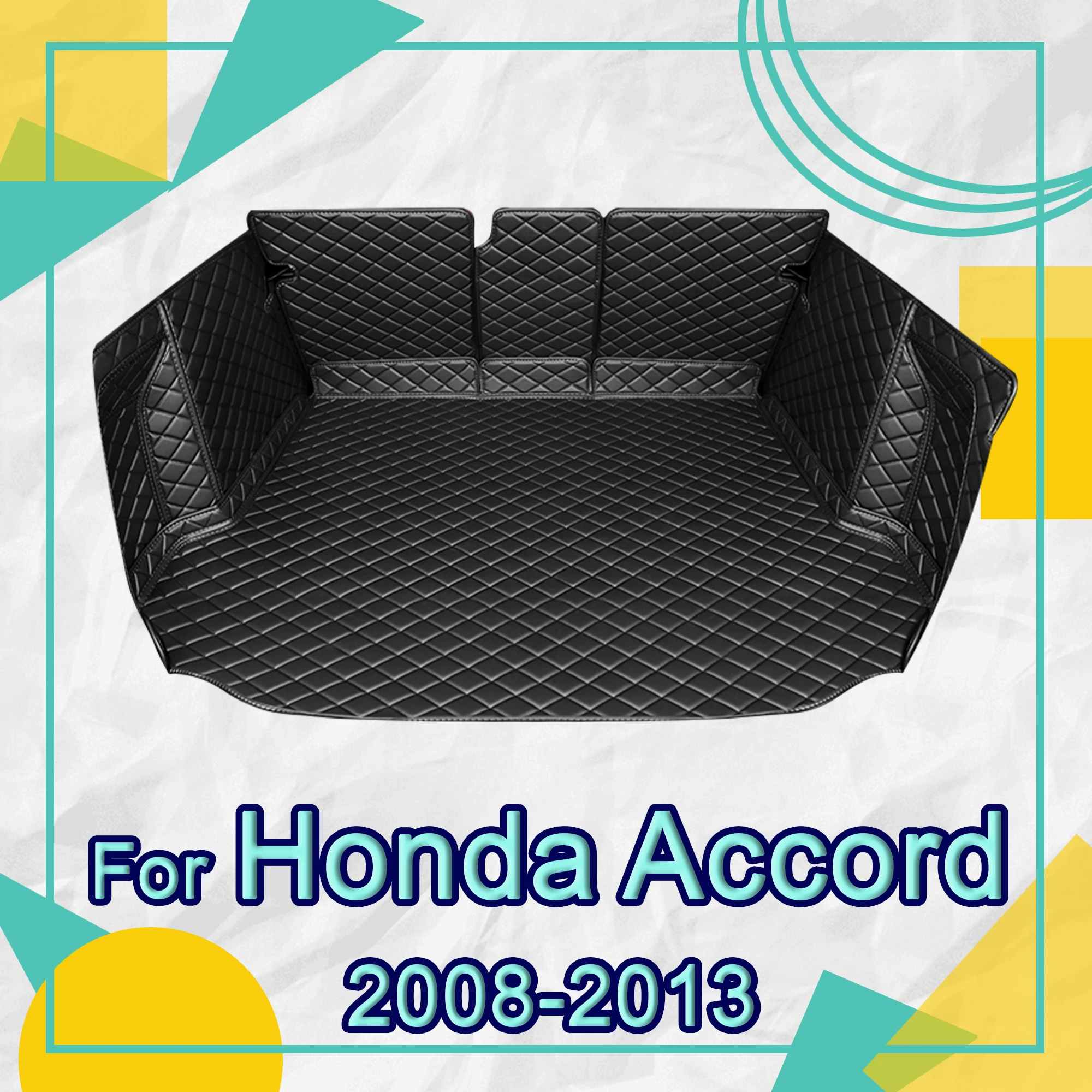 Car trunk mat for Honda Accord Eighth generation 2008 2009 2010 2011 2012 2013 cargo liner carpet interior accessories cover