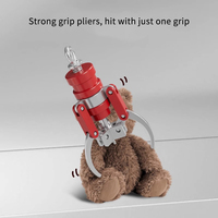 Color Creative Doll Machine Grab-clip Keychain Can Clip Simulated Mini Claw Keychain Bag Pendant Stress-relieving Toys Gifts
