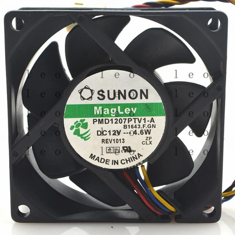 DD  1 PCS  for  SUNON  Fan  PMD1207PTV1-A DC 12V4.6W 7025  7CM 4 wire cooling fan