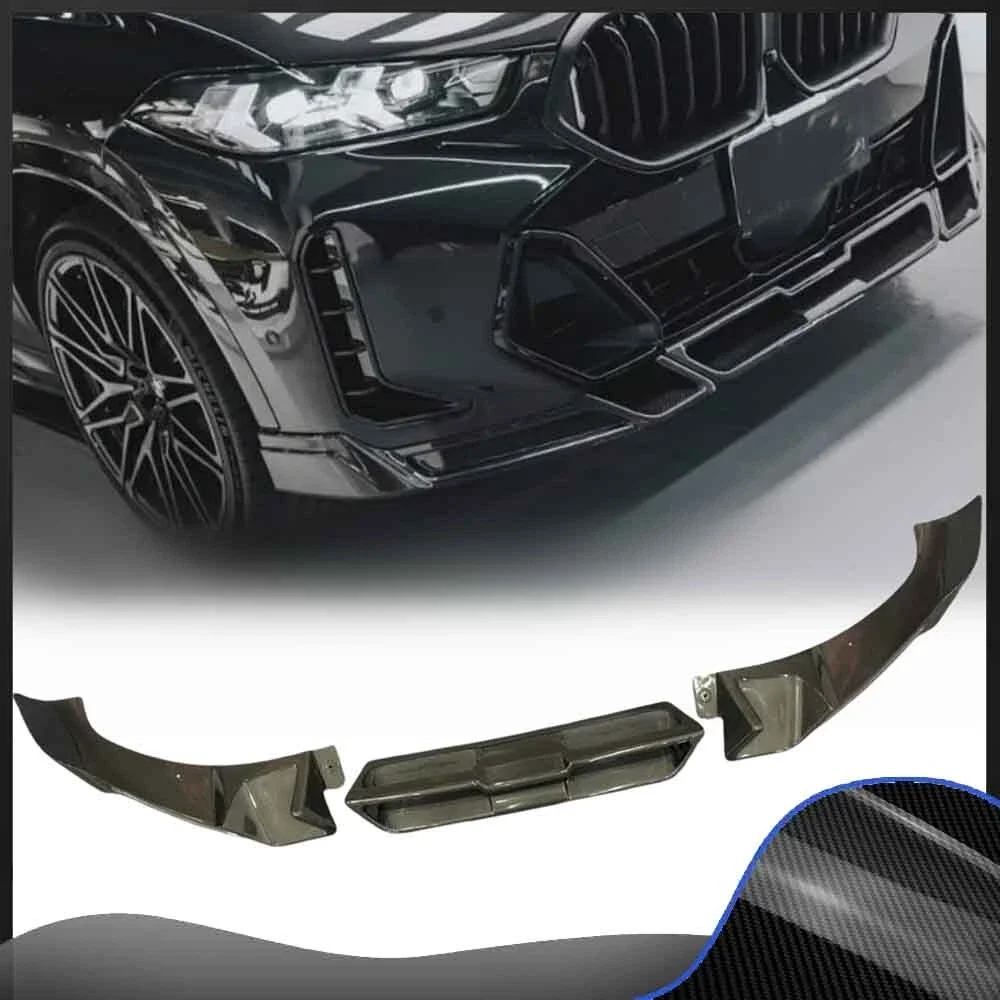 

Для BMW X6 G06 LCI 2023+ LD стиль углеродное волокно передний бампер разделитель губ