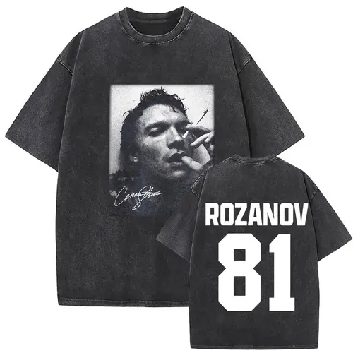 Película de avivalía calentada Ilya Rozanov Hollanov 81 camisetas lavadas Vintage camisetas de algodón de gran tamaño góticas de Hip Hop para hombres ropa de calle