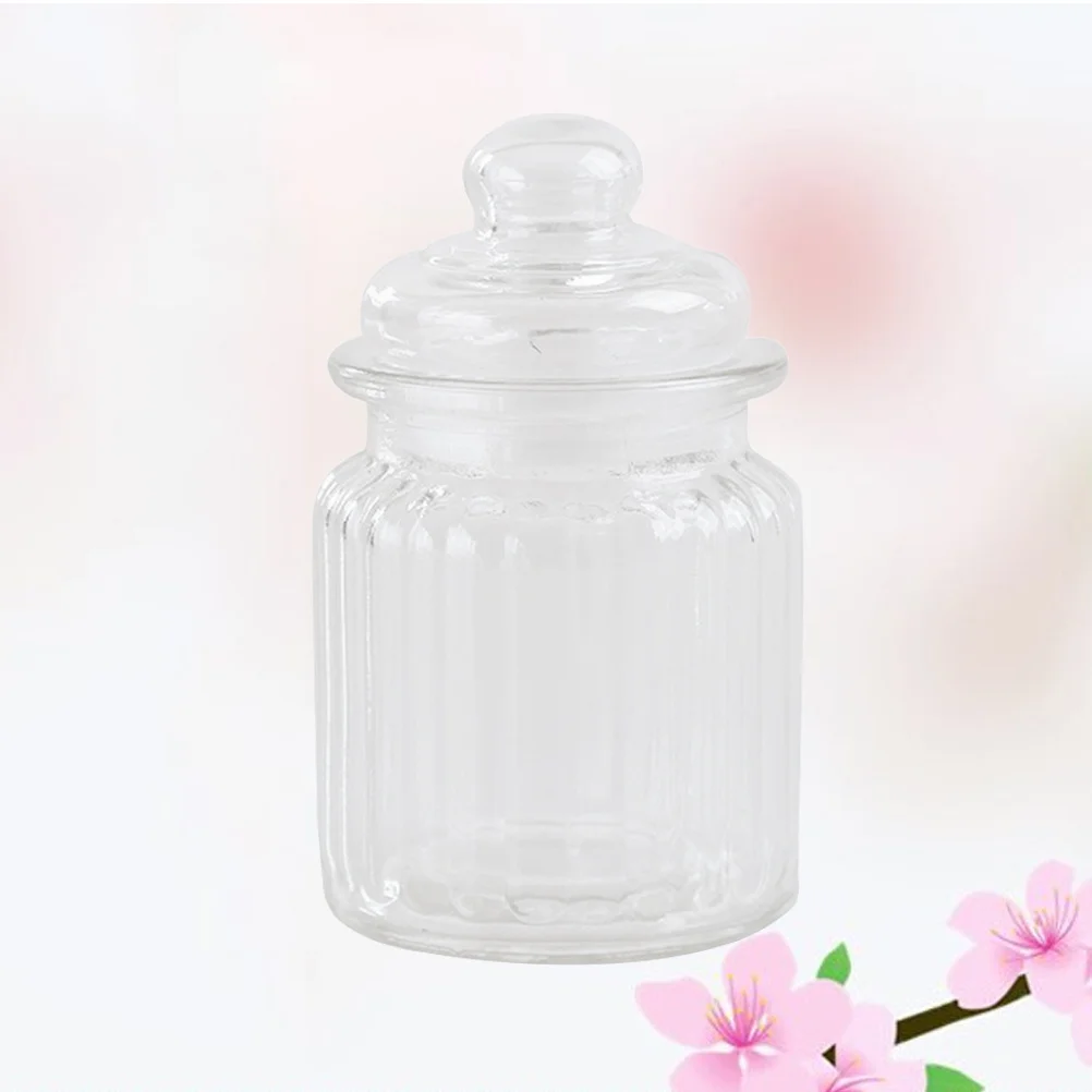 

Glass Storage Jar Sealed Transparent Container for Tea Coffee Spice Candy Grain Dry Food Storage Glass Jar