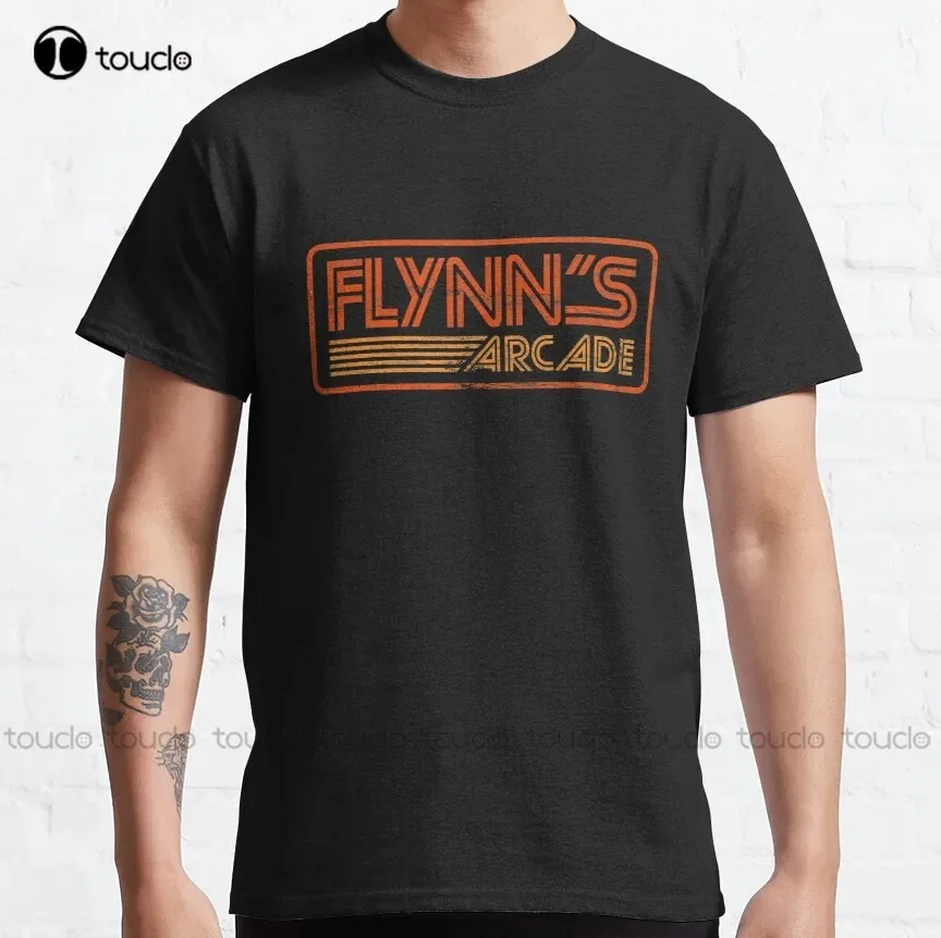 Flynn's Arcade jeff bridges space invaders 80s Retro Classic T-Shirt kindergarten teacher shirts Custom aldult Teen unisex