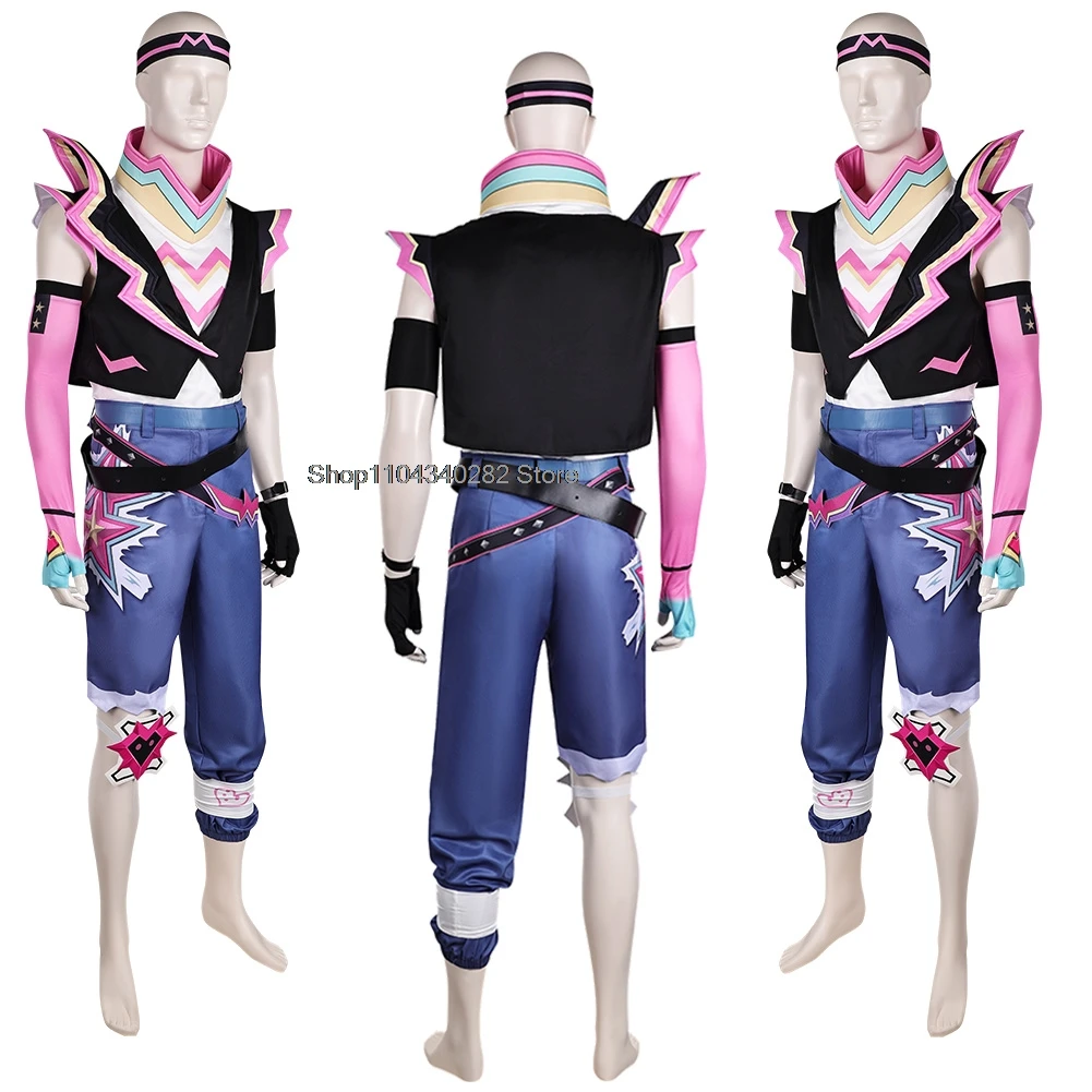 Ekko Cosplay Pak Spel Ekko Arcane Cosplay Kostuum De Jongen Die Shattered Time Halloween Carnaval Party Uniformen