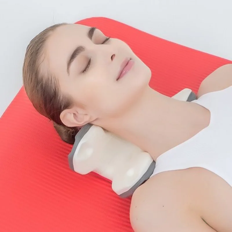 EVA Foam Molded Waterproof Massage Headrest Cervical Spine Stretching Massager Traction Device Corrector Neck Brace Pillow