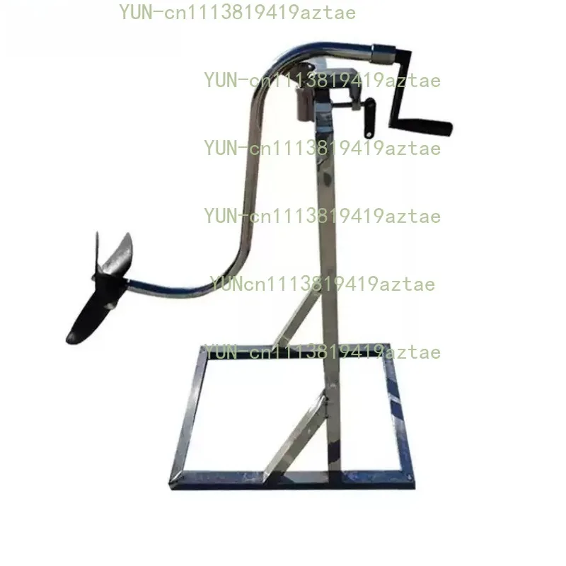 Hand Crank Propeller Manual Boat Thruster Winter Hand Operated Outboard Motor Inflatable Rubber Boat Propulsion Device