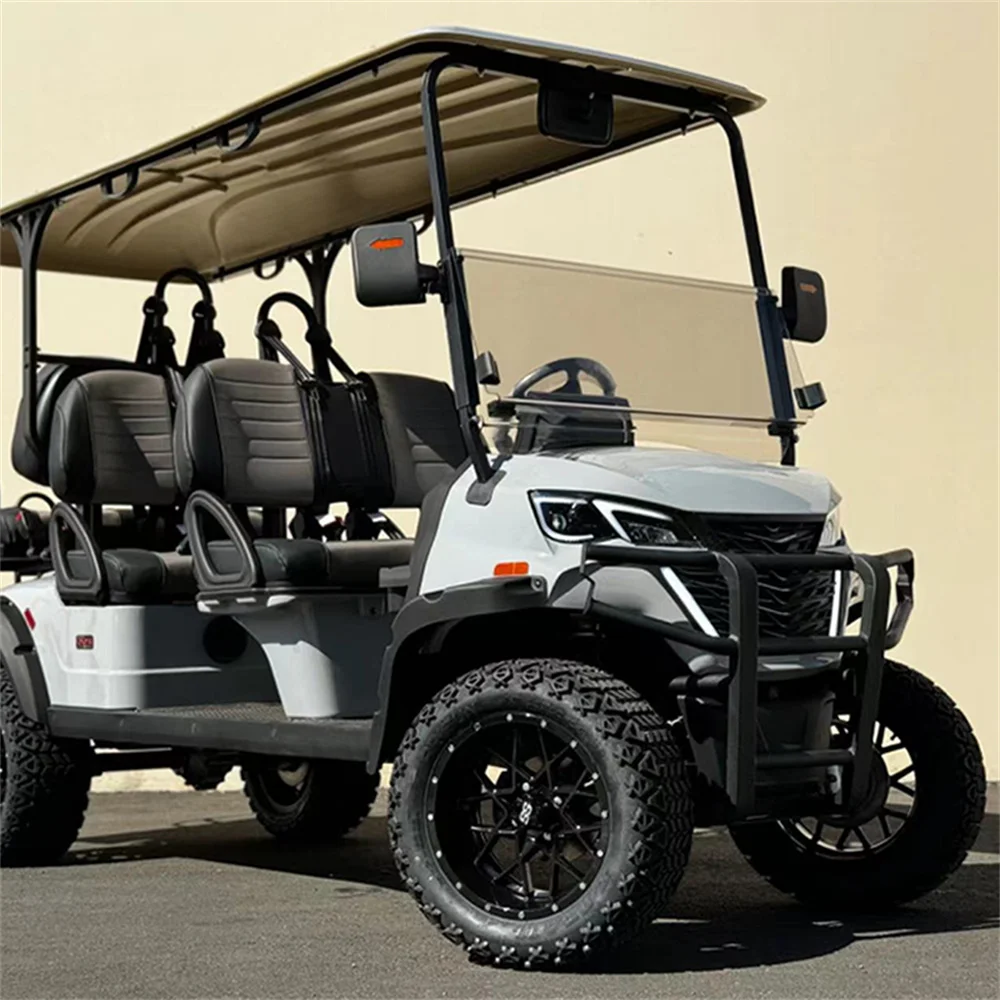 جودة عالية 4-عجلات مع نظام فرامل قرصية ببطارية ليثيوم 72 فولت مصنوع من عربة الجولف الكهربائية Factoryt 4WD