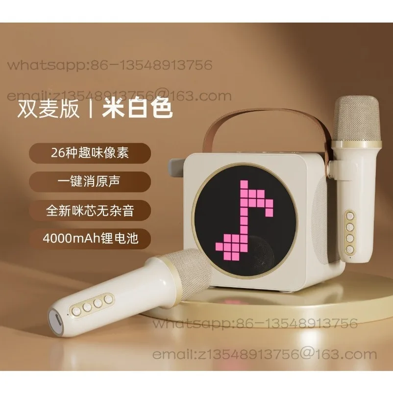 K-song Stereo Microphone Integrated Home Ktv Set Wireless Bluetooth Speaker Home Karaoke Singing