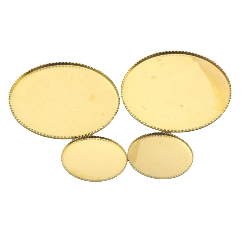 BoYuTe (100 Pieces/Lot) Brass Material 15-18-20-25-30mm Cabochon Base Blank Tray Handmade DIY Jewelry Accessories