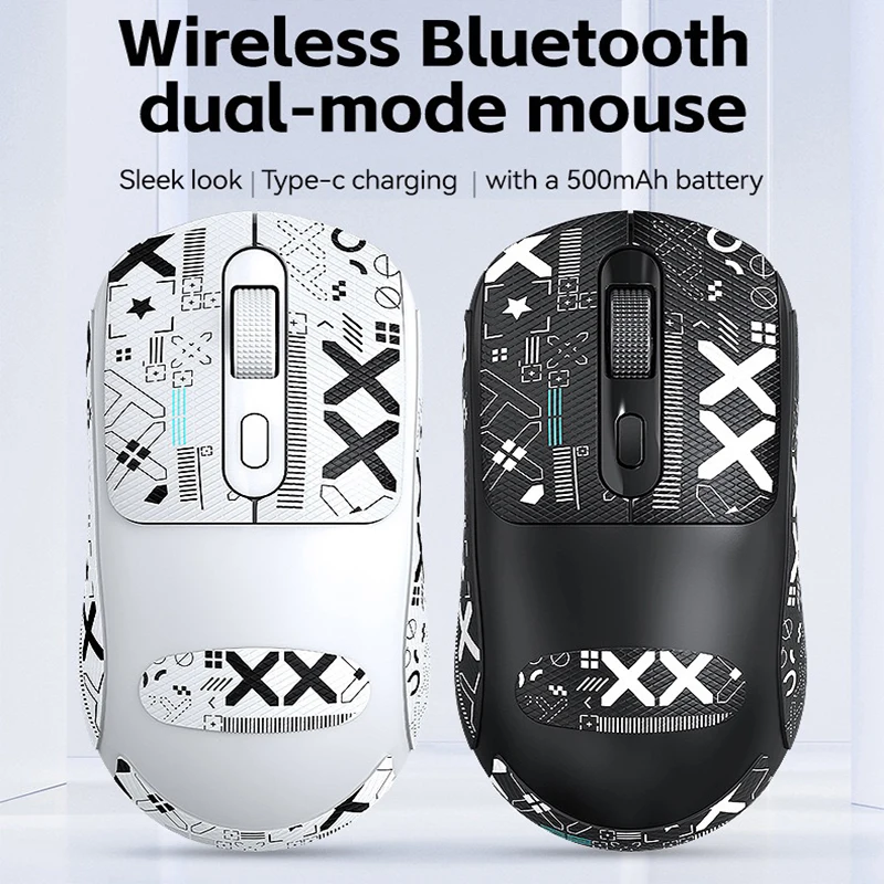 

X8 Wireless Mouse Gaming USB Type-C Rechargeable Mouse Bluetooth Dual Mode Wireless Computer Office Accessories Laptop 3D Roller