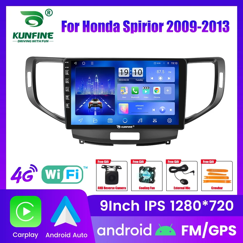 Android Car Radio For Honda Spirior 2009-2013 Car Stereo 2Din Octa Core GPS Navigation Player IPS Screen Carplay Android Auto