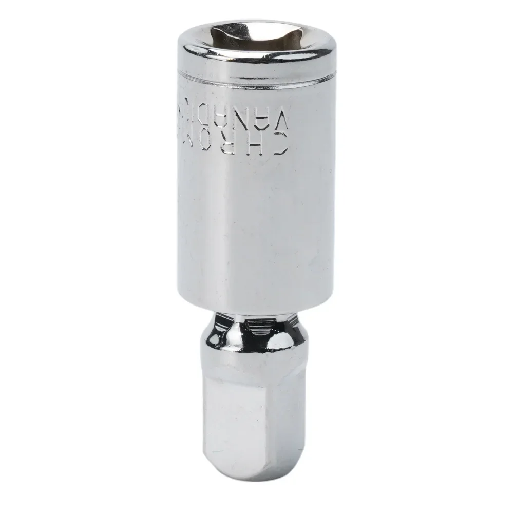 

360 Degree Socket Adapter High Torque Silver 1/4" 1/4" 1pc 3/8" 3/8" Chrome Vanadium Steel