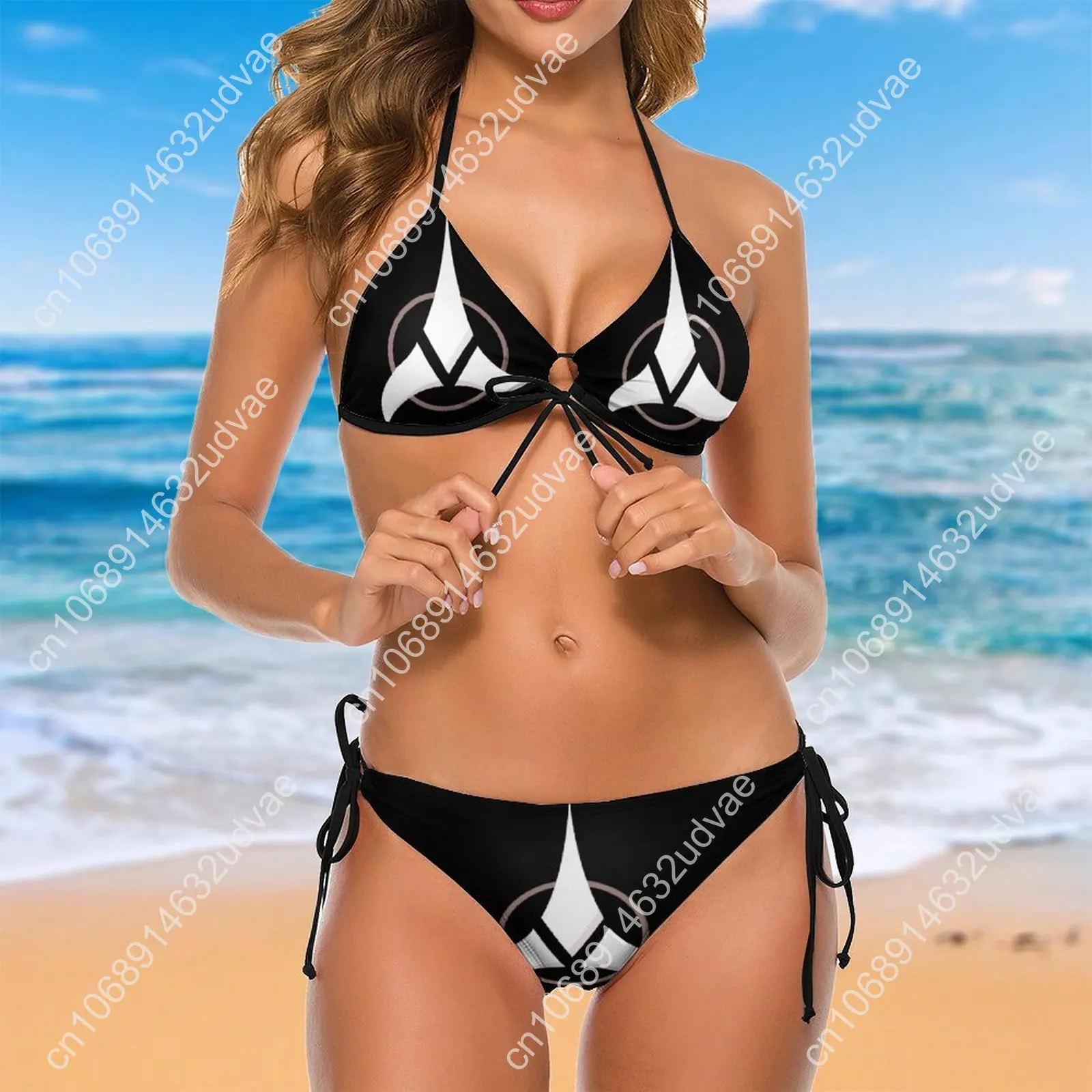 Trek And The Stars - Klingon Empire_46015079 Bikini Unique Sexy Women's Bikinis Humor Graphic Party High Grade Swimwear