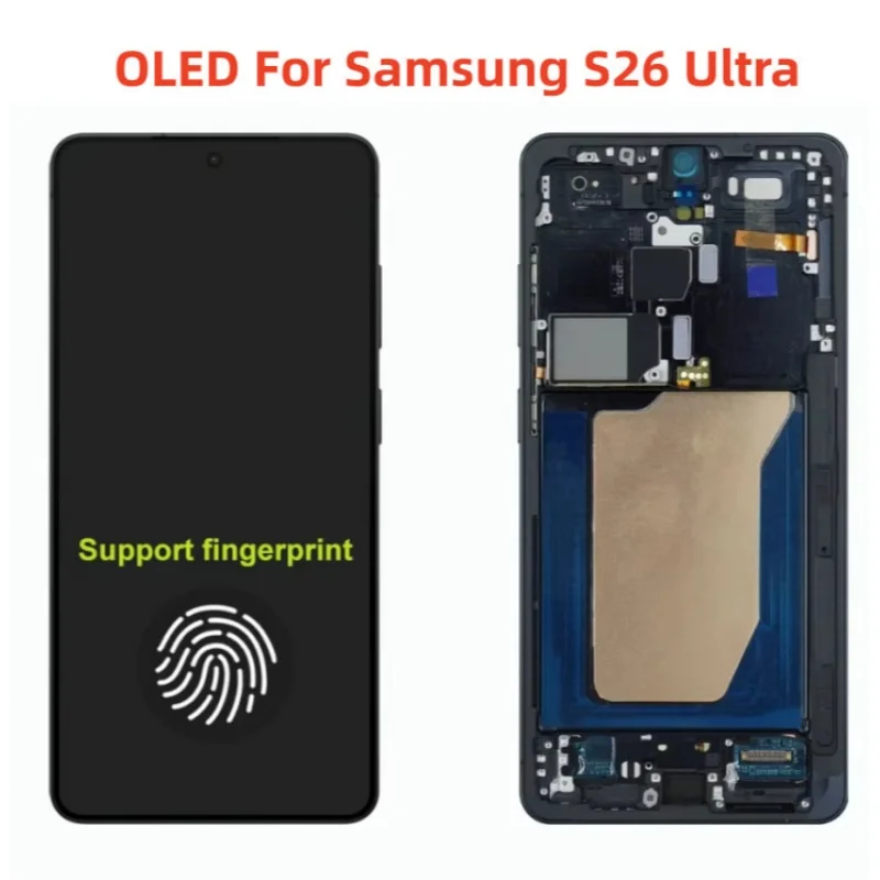 6.78'' OLED For Samsung Galaxy S26 Ultra 5G OLED Screen Digitizer Assembly Replacement Support Fingerprint  And 120hz