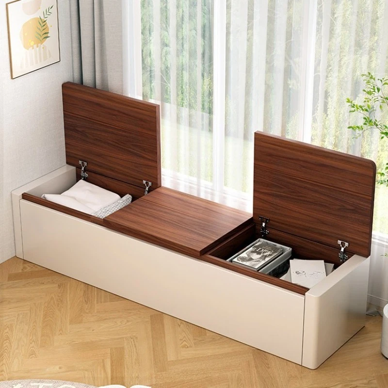 Solid Wood Bay Window Cabinet, Locker, Window Sill , Storage, End of Bed, Side Cabinet, Long Strip of Seated Tatami