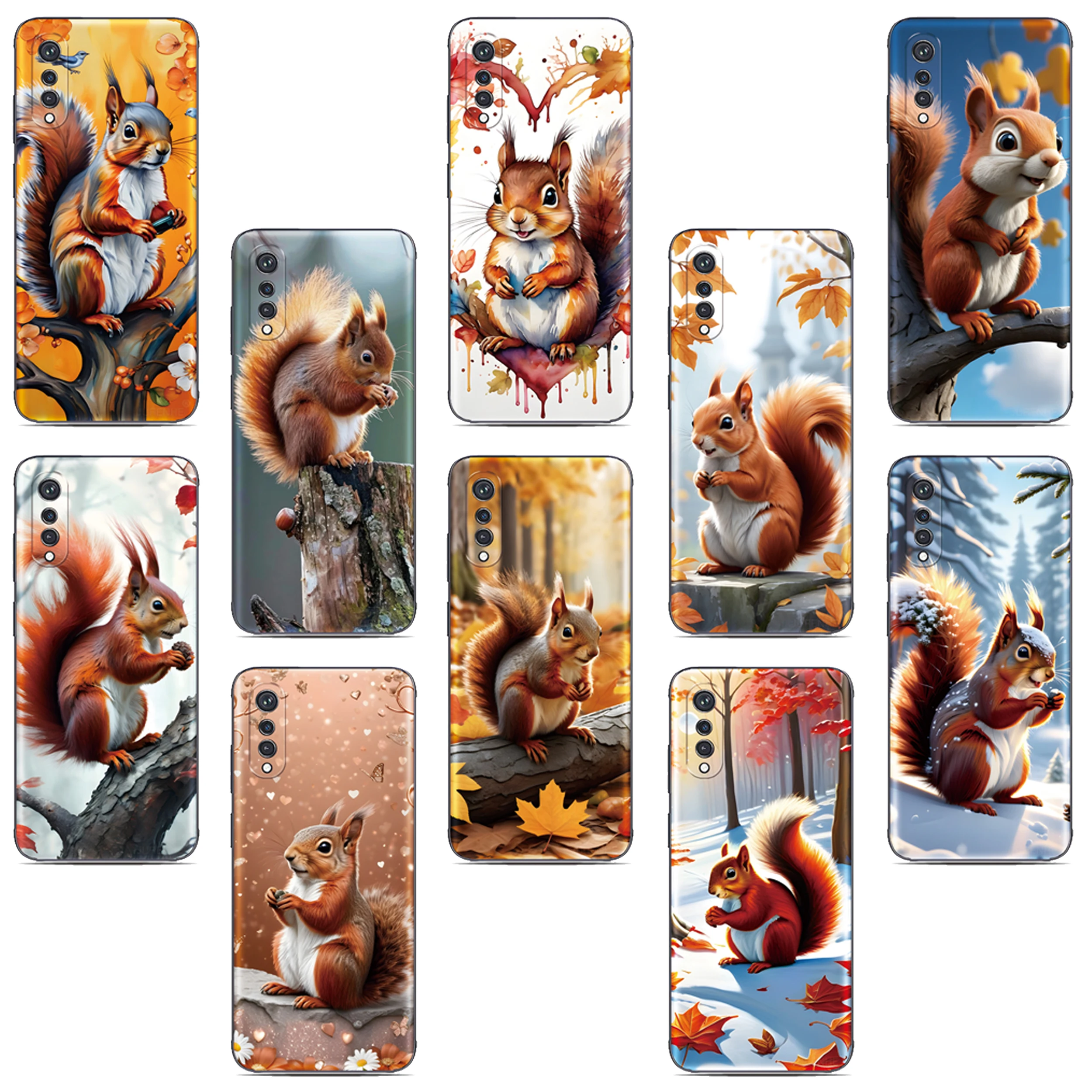 Eichhörnchen-Foto-Handyhülle für Ulefone Note 20 19 18 Ultra 10 12 13 14 15 16 17 Pro 13P 12P 11P 10P Silikon Weiche Rückseite Schutzhülle