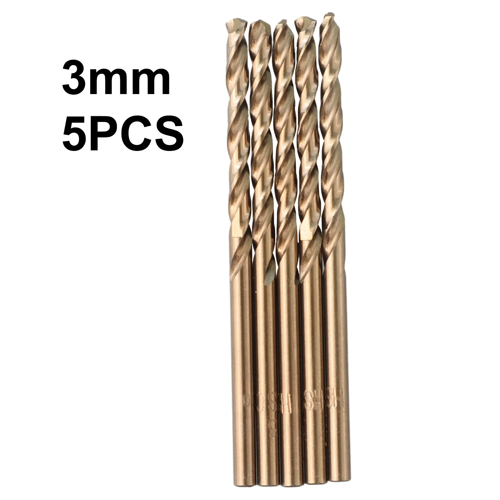 5pcs HSS M35 Cobalt Auger Drill Bit 1/1.5/2/2.5/3/3.5/4mm 135 Degree Split Point Tip For Stainless Steel Metal Wood Hole Cutter