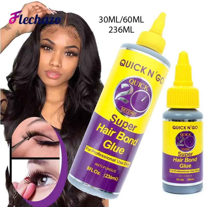 

20 Second Dry Quick Hairstyles Bonding Glue Easy to Use Hair Glue for Making Your Own Wigs ALL Day Holding False Eyelashes Glue