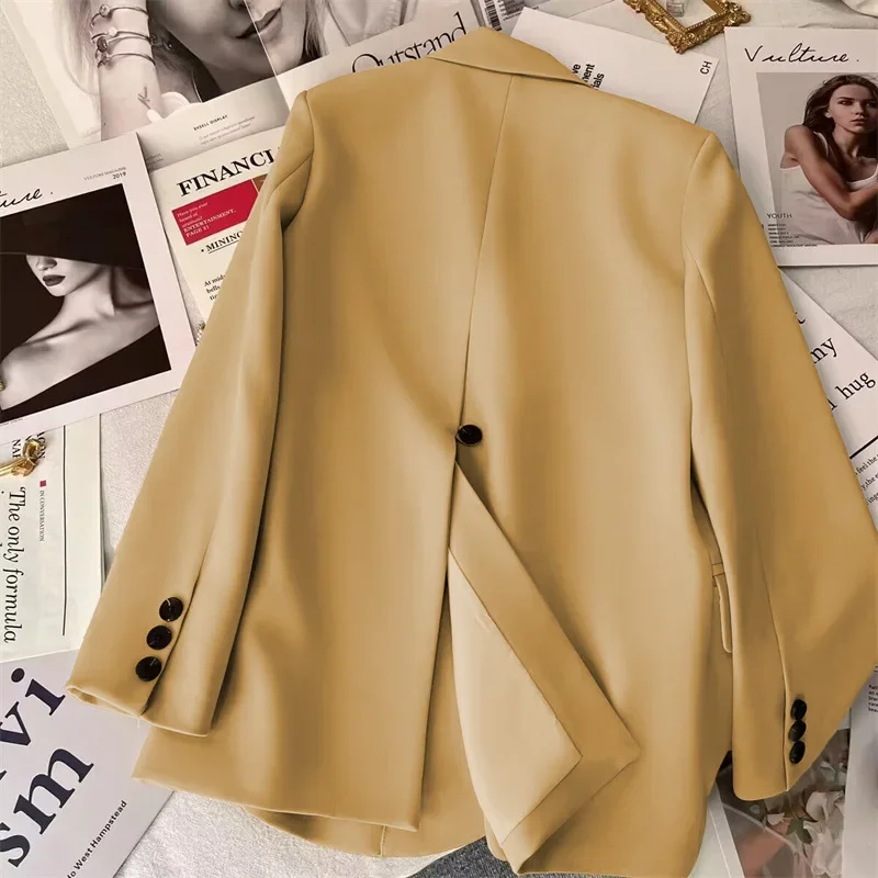 Women's Version of the Spring Autumn Office Blazer Long Sleeve Loose Casual Temperament Outerwear Female Fashion Business Tops