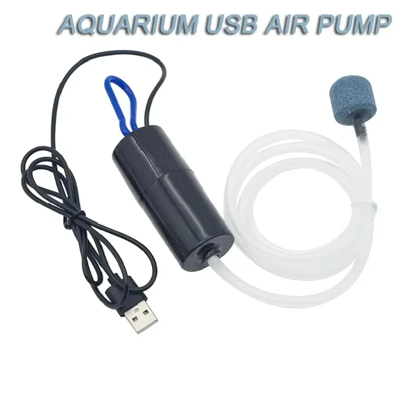 Aquarium USB Air Pump Fish Tank Silent Air Compressor Aquarium Portable Mini Oxygenator Oxygen Aerator Aquarium Accessories 5v