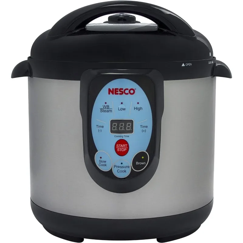 NESCO NPC-9 Smart Electric Pressure Cooker and Canner, 9.5 Quart, Stainless Steel