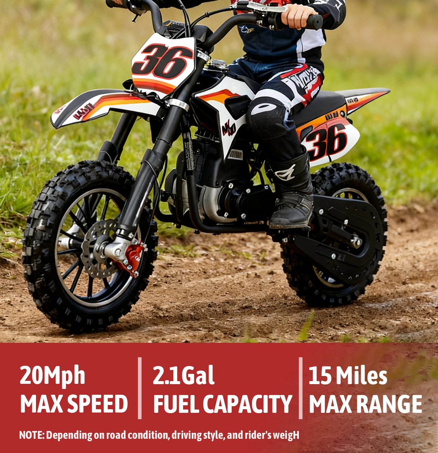 SYX MOTO 40cc 어린이를위한 먼지 자전거 4 스트로크 가스 구동 미니 구덩이 자전거 오프로드 오토바이 어린이를위한 선물 오토바이 먼지 자전거