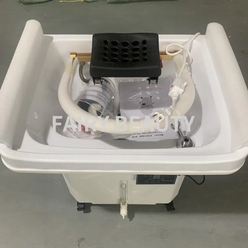 New Mobile Head Therapy Device Shampoo Chair Hair Salon Water Storage Tank Spa Automatic Water Cycle Fumigation Shampoo Basin