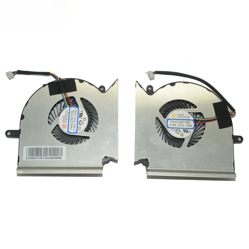 

PAAD06015SL N383 N384 New For MSI GE73 GE63 GP73 GL73 MS-17C4 CPU GPU Cooling Fan DC5V 0.55A