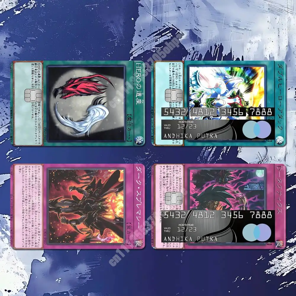 yugioh credit card sleeve 200 Pack Compatible with Yu-gi-oh Card Sleeve Japanese 62x89mm Featuring characters from the Yu Portal Card CUCU Covers