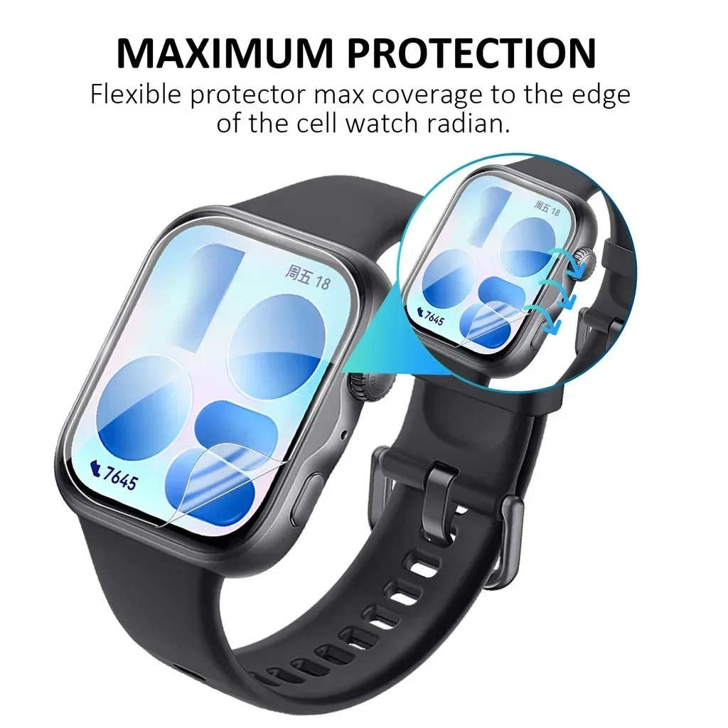 1-3PCS Soft TPU Hydrogel Film For Huawei Watch Fit 5 Pro Screen Protector Full Coverage Protective For Huawei Watch Fit 5
