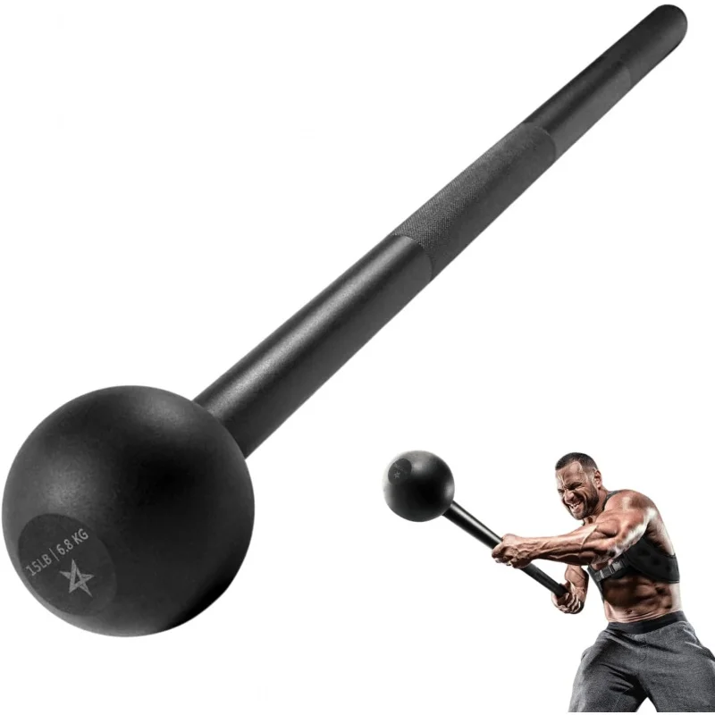 Steel Mace Bell for Strength Training - Support Full, Muscles, Shoulder, Grips & Forearms Workouts to Rehabilitation, Stret