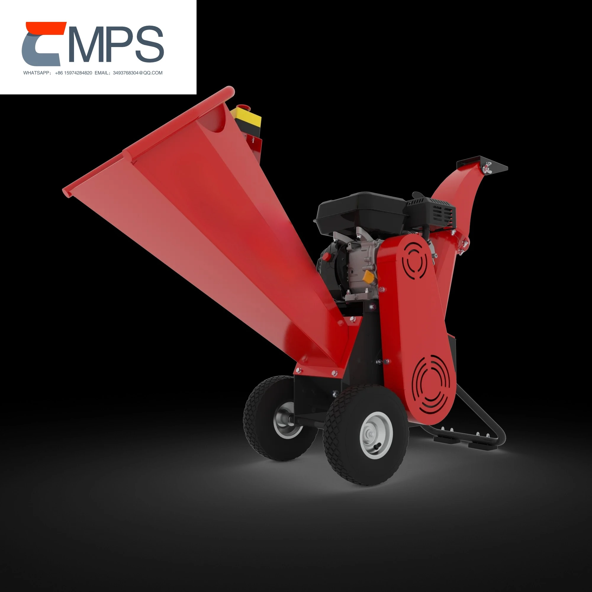 Energy Efficient Powerful Chipper  6.5HP Engine Crusher Wood Chipper Machines