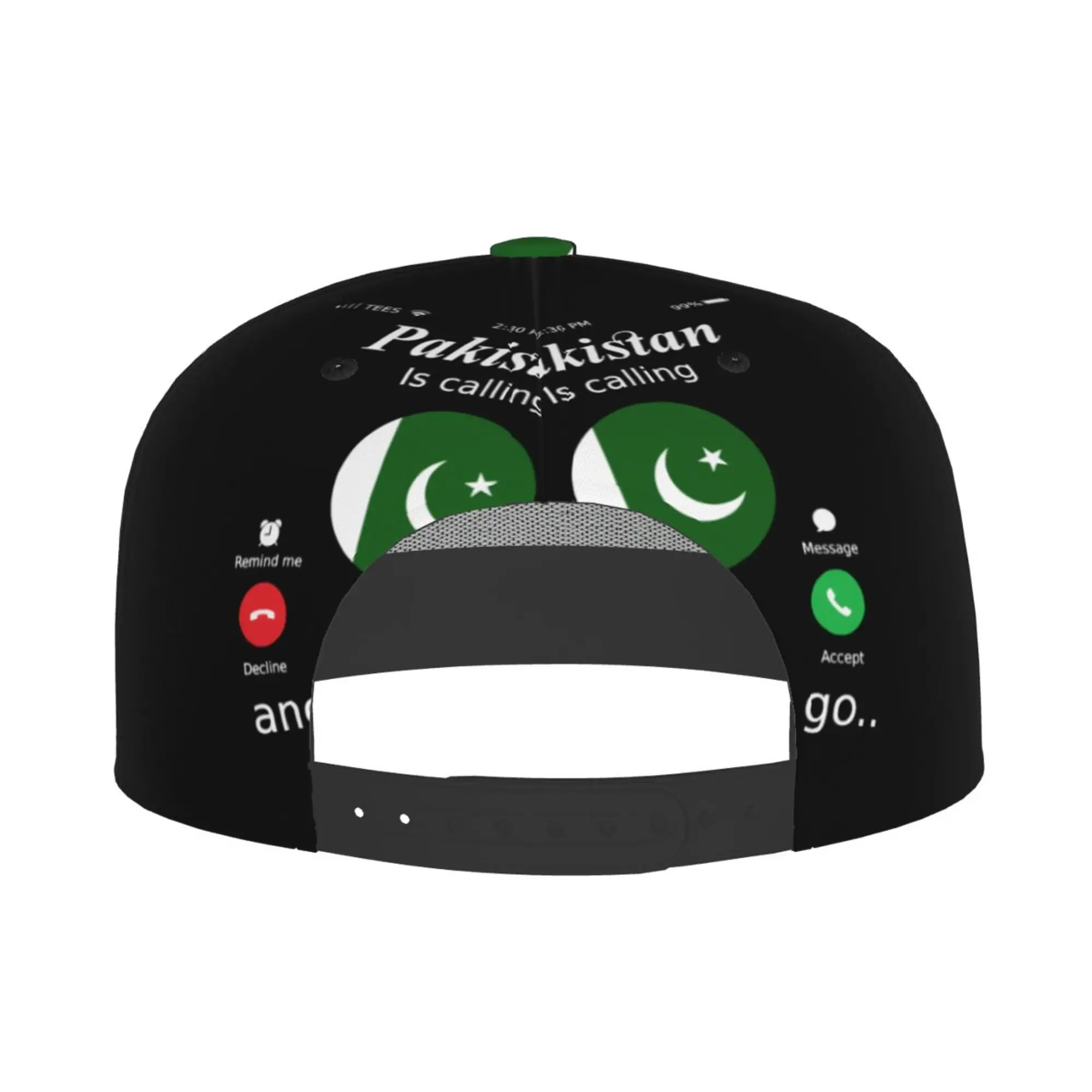 Pakistan Is Calling and I Must Go Pakistan Flag Baseball Cap Hip Hop Unisex Adjustable Golf Hat Print One Size Sports