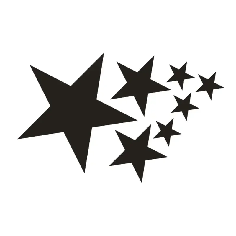 

Personality 7 Star Packaged Bicycle Van Scratch Decorative Wall Laptop Car Decal, 17cm