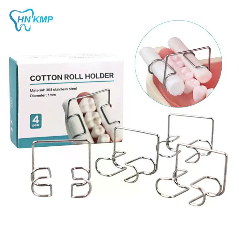 

4 шт./кор., стоматологический держатель для ватных рулонов из нержавеющей стали, зажим для стоматологического фиксированного зажима, подходит для инструментов, инструмент, лабораторный поставщик